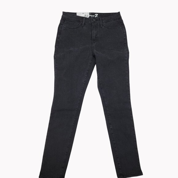 Seven7 Womens High Rise Skinny Jeans Black Size 6 30x28 NWT 5-Pocket - Picture 3 of 5